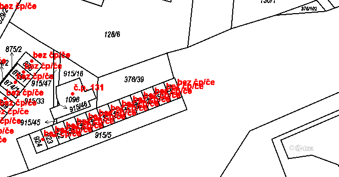 Košťany 50030485 na parcele st. 751 v KÚ Košťany, Katastrální mapa