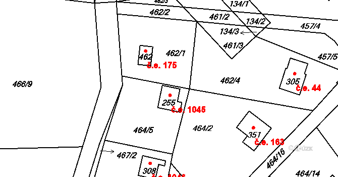Červené Janovice 45, Katastrální mapa