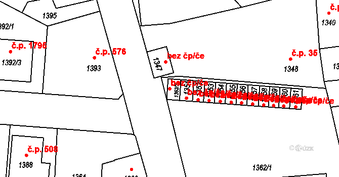 Úvaly 41933486 na parcele st. 1362/2 v KÚ Úvaly u Prahy, Katastrální mapa
