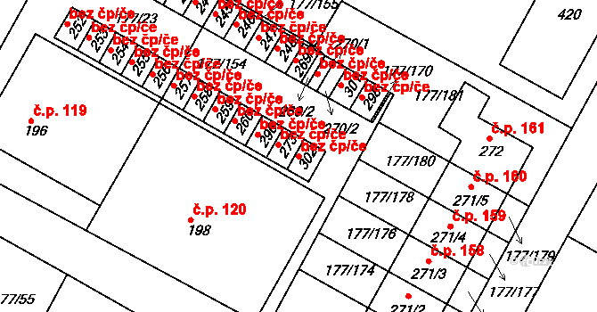 Světec 50073486 na parcele st. 302 v KÚ Chotějovice, Katastrální mapa