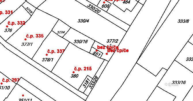 Teplá 39703487 na parcele st. 851 v KÚ Teplá, Katastrální mapa