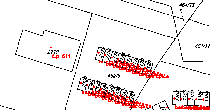 Milevsko 46194487 na parcele st. 2174 v KÚ Milevsko, Katastrální mapa