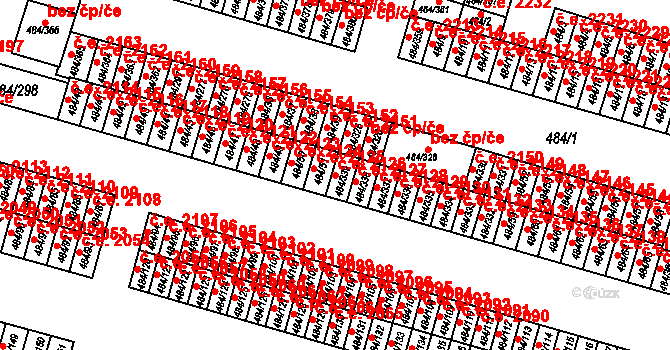 Havířov 50197487 na parcele st. 484/339 v KÚ Bludovice, Katastrální mapa
