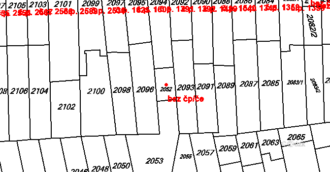 Brno 39480488 na parcele st. 2052 v KÚ Židenice, Katastrální mapa