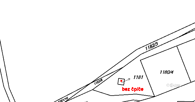 Olešník 41973488 na parcele st. 1181 v KÚ Olešník, Katastrální mapa