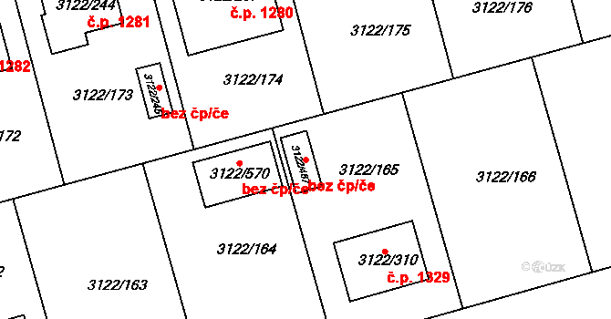 Pohořelice 42841488 na parcele st. 3122/467 v KÚ Pohořelice nad Jihlavou, Katastrální mapa