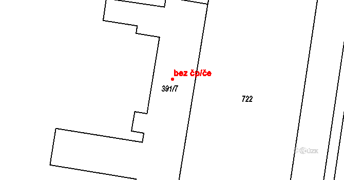 Stratov 46463488 na parcele st. 391/7 v KÚ Stratov, Katastrální mapa