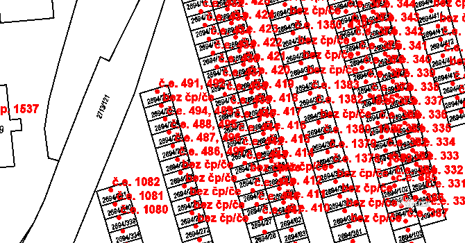 Pelhřimov 440 na parcele st. 2694/19 v KÚ Pelhřimov, Katastrální mapa