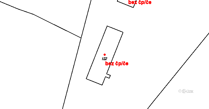 Bukovec 39216489 na parcele st. 122 v KÚ Bukovec u Horšovského Týna, Katastrální mapa