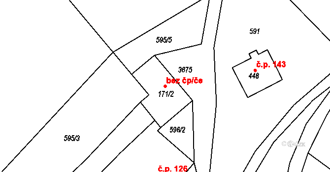 Skorošice 44342489 na parcele st. 171/2 v KÚ Horní Skorošice, Katastrální mapa