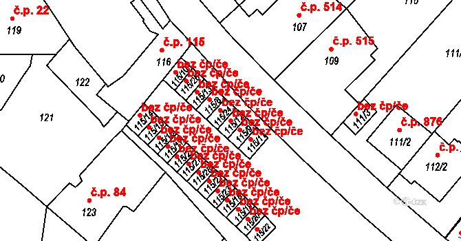 Praha 46703489 na parcele st. 115/12 v KÚ Podolí, Katastrální mapa