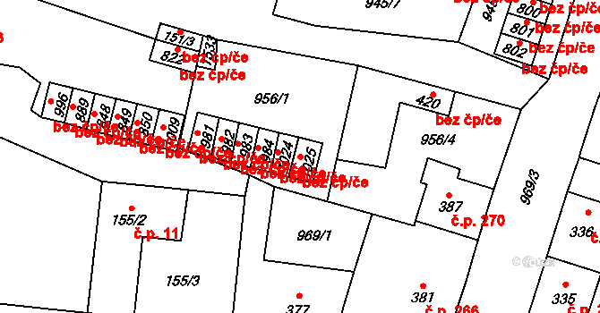 Žacléř 48630489 na parcele st. 1025 v KÚ Žacléř, Katastrální mapa