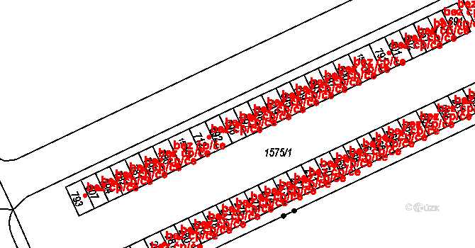 Hrádek 50492489 na parcele st. 796 v KÚ Nová Huť, Katastrální mapa