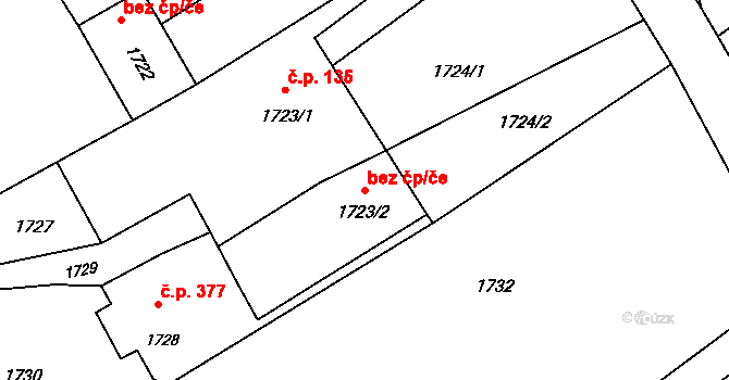 Suchdol nad Odrou 49876490 na parcele st. 1723/2 v KÚ Suchdol nad Odrou, Katastrální mapa