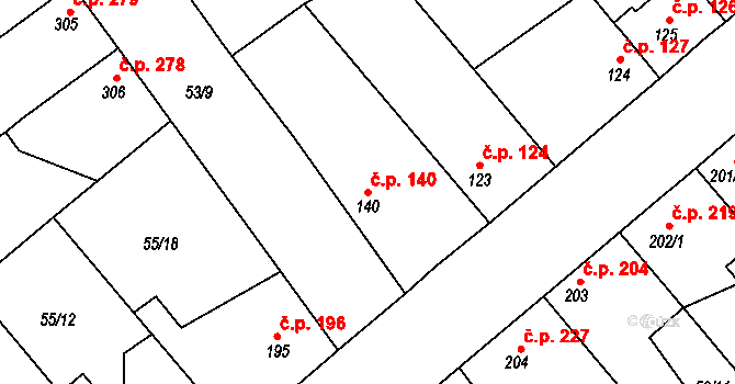 Litol 140, Lysá nad Labem na parcele st. 140 v KÚ Litol, Katastrální mapa