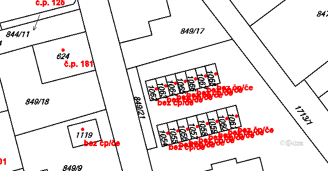 Jablonecké Paseky 3022, Jablonec nad Nisou, Katastrální mapa