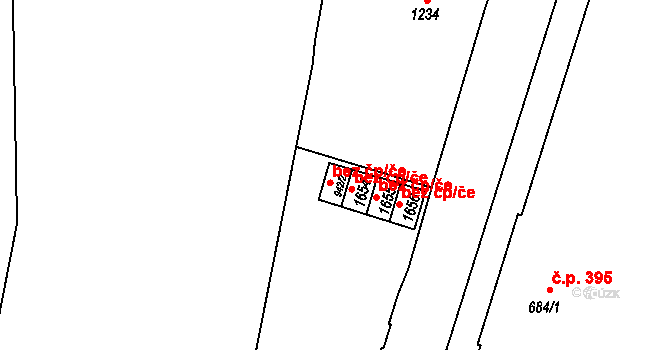 Jáchymov 39675491 na parcele st. 942/2 v KÚ Jáchymov, Katastrální mapa