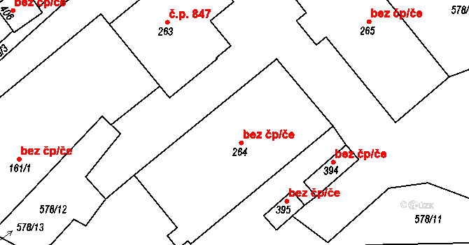 Jilemnice 44283491 na parcele st. 264 v KÚ Hrabačov, Katastrální mapa