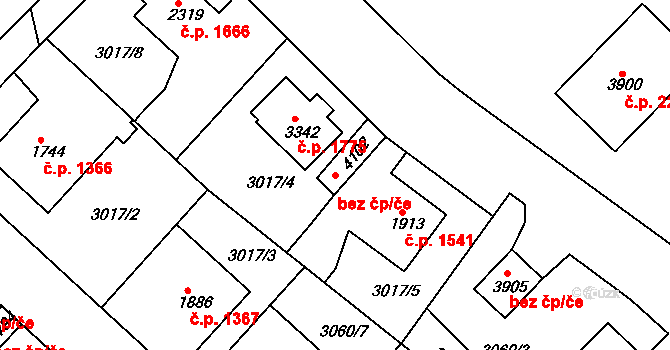 Rakovník 44439491 na parcele st. 4102 v KÚ Rakovník, Katastrální mapa