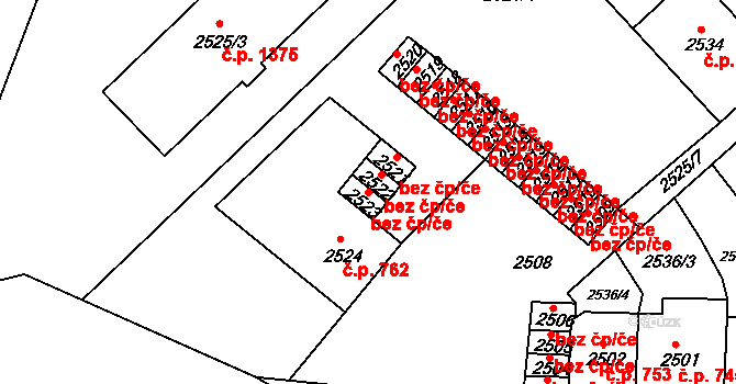 Ústí nad Labem 47952491 na parcele st. 2523 v KÚ Střekov, Katastrální mapa