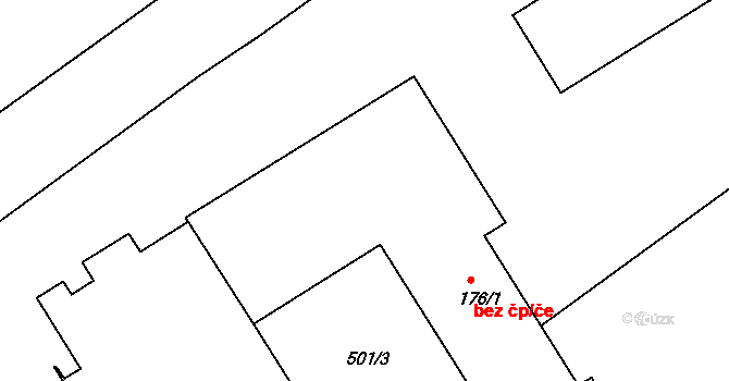 Rychnov nad Kněžnou 40811492 na parcele st. 176/1 v KÚ Lipovka u Rychnova nad Kněžnou, Katastrální mapa