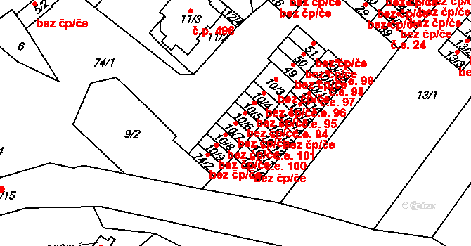 Teplice 42199492 na parcele st. 10/7 v KÚ Sobědruhy, Katastrální mapa