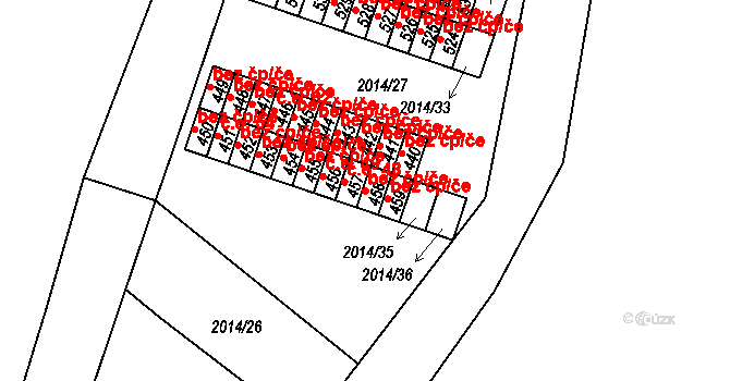 Horní Cerekev 45237492 na parcele st. 458 v KÚ Horní Cerekev, Katastrální mapa