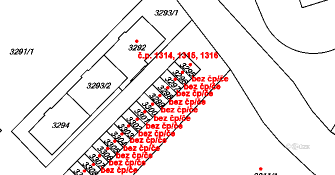 Sokolov 49687492 na parcele st. 3298 v KÚ Sokolov, Katastrální mapa