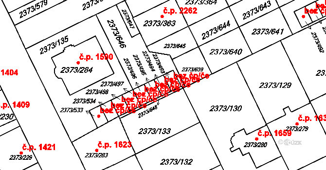 Opava 43782493 na parcele st. 2373/494 v KÚ Opava-Předměstí, Katastrální mapa