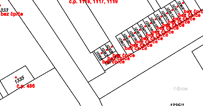 Rychnov nad Kněžnou 44285493 na parcele st. 1236/8 v KÚ Rychnov nad Kněžnou, Katastrální mapa