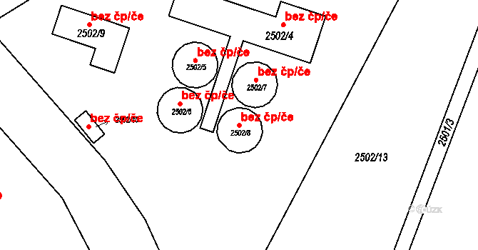 Bohumín 41383494 na parcele st. 2502/8 v KÚ Nový Bohumín, Katastrální mapa