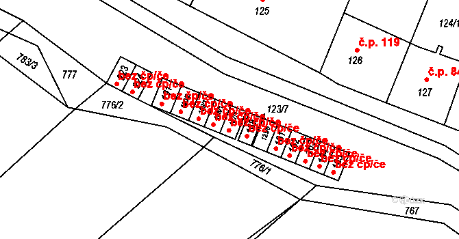 Kozlov 44519494 na parcele st. 187/1 v KÚ Kozlov u Jihlavy, Katastrální mapa