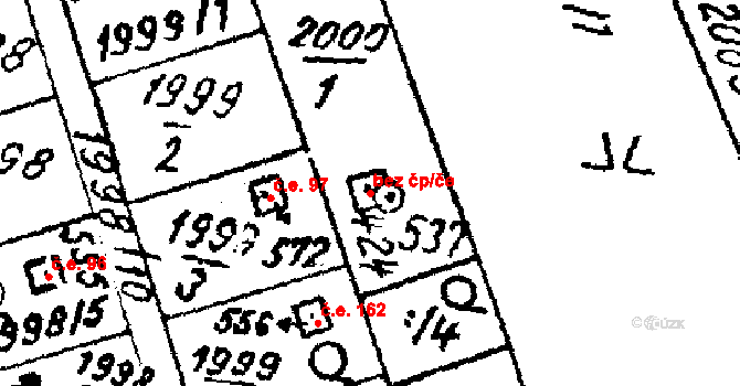 Luleč 319 na parcele st. 424 v KÚ Luleč, Katastrální mapa