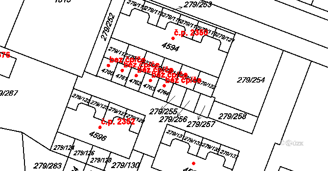 Nymburk 46365494 na parcele st. 4764 v KÚ Nymburk, Katastrální mapa