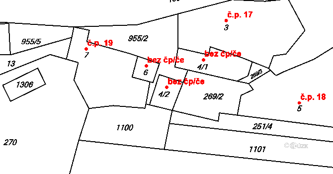 Lnáře 47175494 na parcele st. 4/2 v KÚ Zahorčice u Lnář, Katastrální mapa