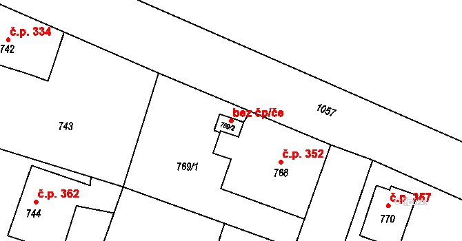 Bohumín 49698494 na parcele st. 769/2 v KÚ Starý Bohumín, Katastrální mapa