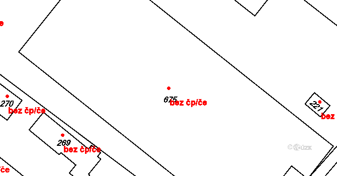 Chotětov 94445494 na parcele st. 675 v KÚ Chotětov, Katastrální mapa