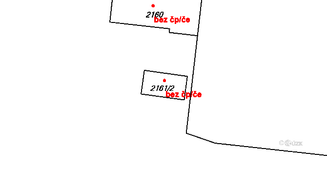 Ostrava 38210495 na parcele st. 2161/2 v KÚ Bartovice, Katastrální mapa