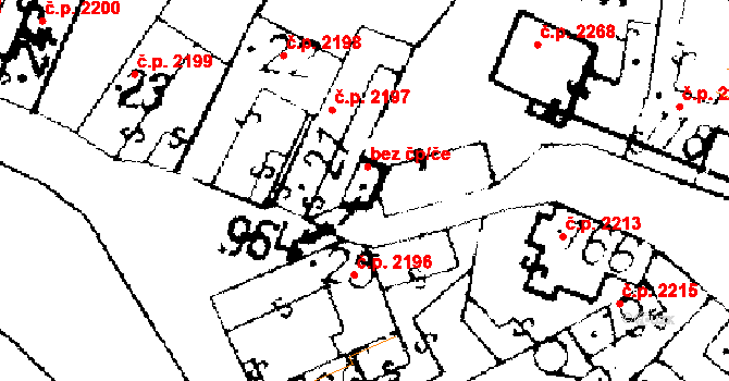 Roudnice nad Labem 41733495 na parcele st. 964 v KÚ Podlusky, Katastrální mapa