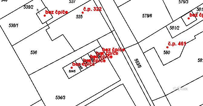 Kopřivnice 42821495 na parcele st. 534/9 v KÚ Kopřivnice, Katastrální mapa