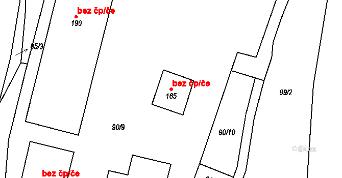Světlá nad Sázavou 44545495 na parcele st. 165 v KÚ Mrzkovice, Katastrální mapa