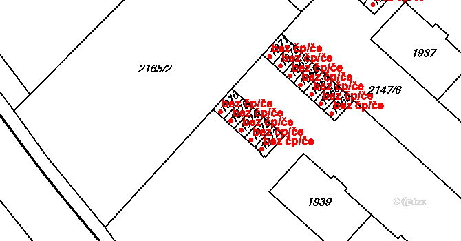 Choceň 45517495 na parcele st. 1975 v KÚ Choceň, Katastrální mapa