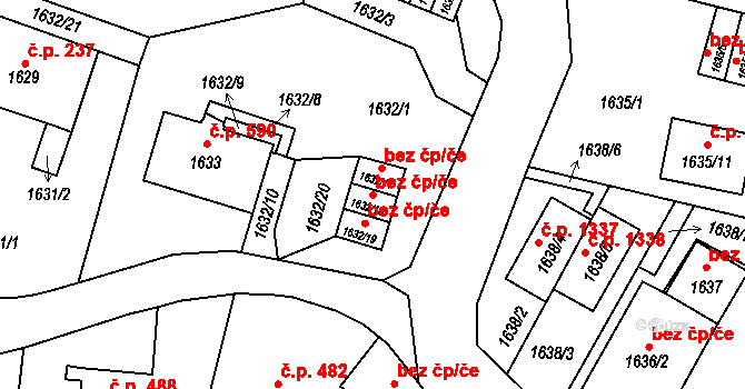 Liberec 47004495 na parcele st. 1632/18 v KÚ Ruprechtice, Katastrální mapa