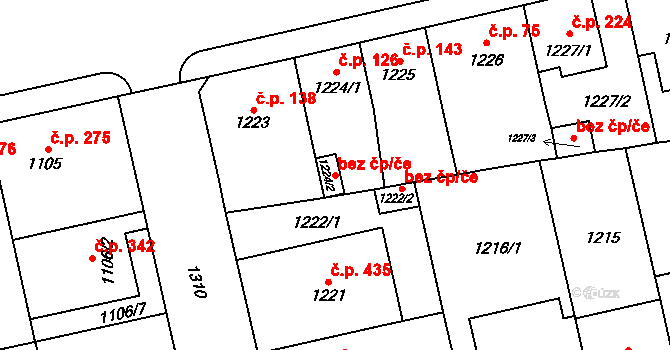 Praha 49504495 na parcele st. 1224/2 v KÚ Vokovice, Katastrální mapa