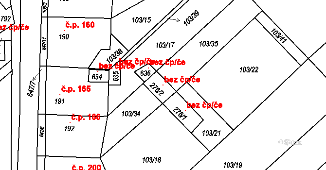 Čížkovice 119305496 na parcele st. 276/2 v KÚ Čížkovice, Katastrální mapa