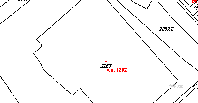 Ledeč nad Sázavou 1292 na parcele st. 2267 v KÚ Ledeč nad Sázavou, Katastrální mapa