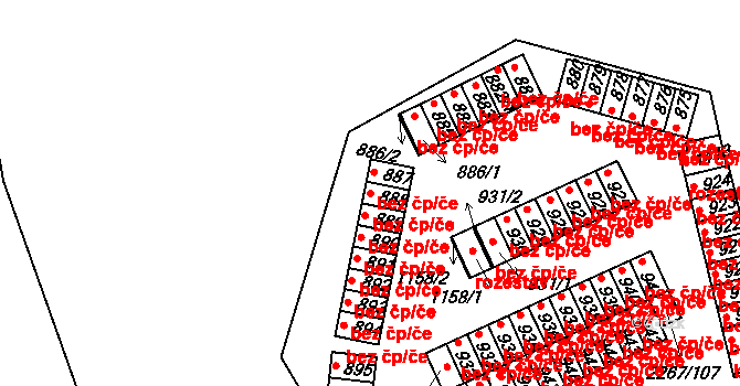 Zliv 40555496 na parcele st. 888 v KÚ Zliv u Českých Budějovic, Katastrální mapa