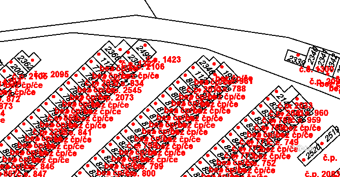 Sezimovo Ústí 47412496 na parcele st. 809 v KÚ Sezimovo Ústí, Katastrální mapa