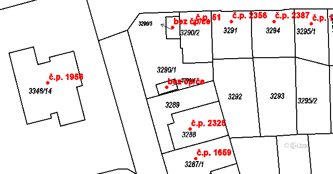 Přerov 50275496 na parcele st. 3290/4 v KÚ Přerov, Katastrální mapa