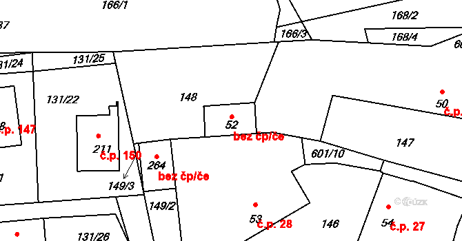 Chocenice 80286496 na parcele st. 52 v KÚ Chocenice, Katastrální mapa